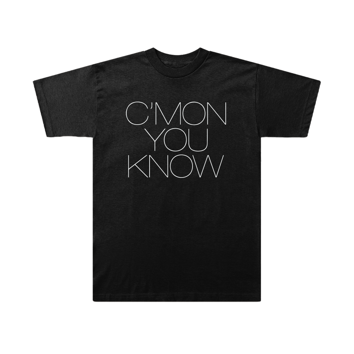 C MON YOU KNOW T Shirt Black Liam Gallagher Official Store