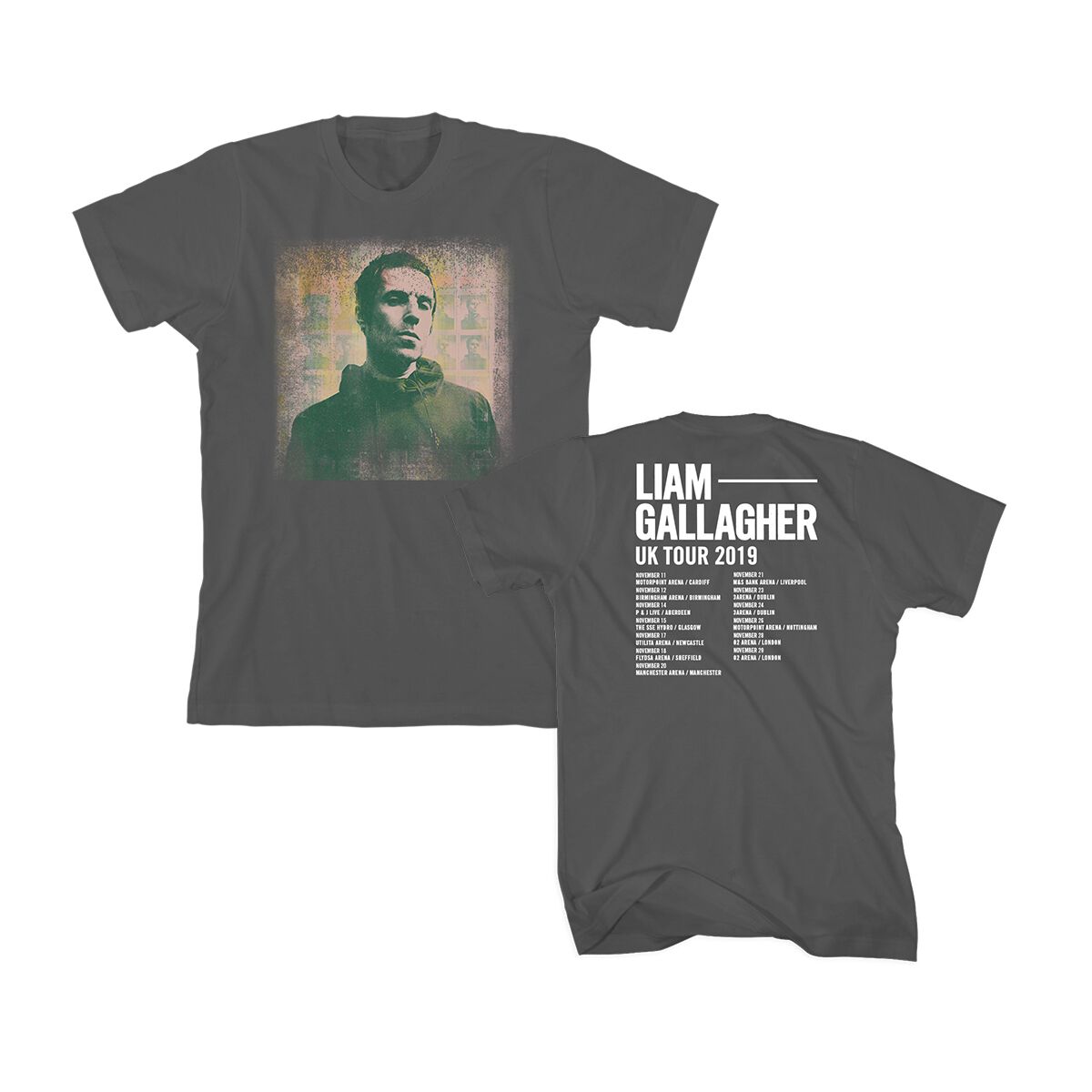 Why Me Why Not UK 2019 Tour T-shirt Charcoal