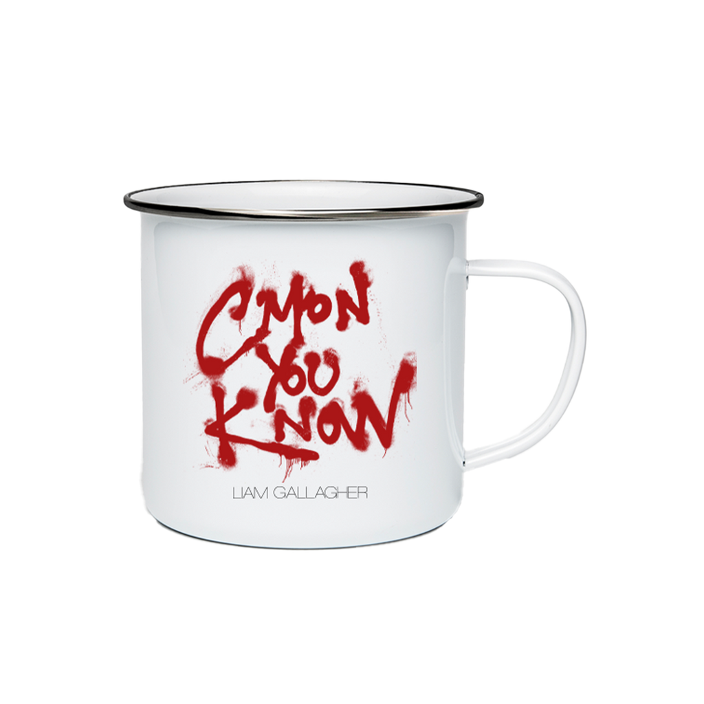 C’mon You Know Spray Paint Enamel Mug White