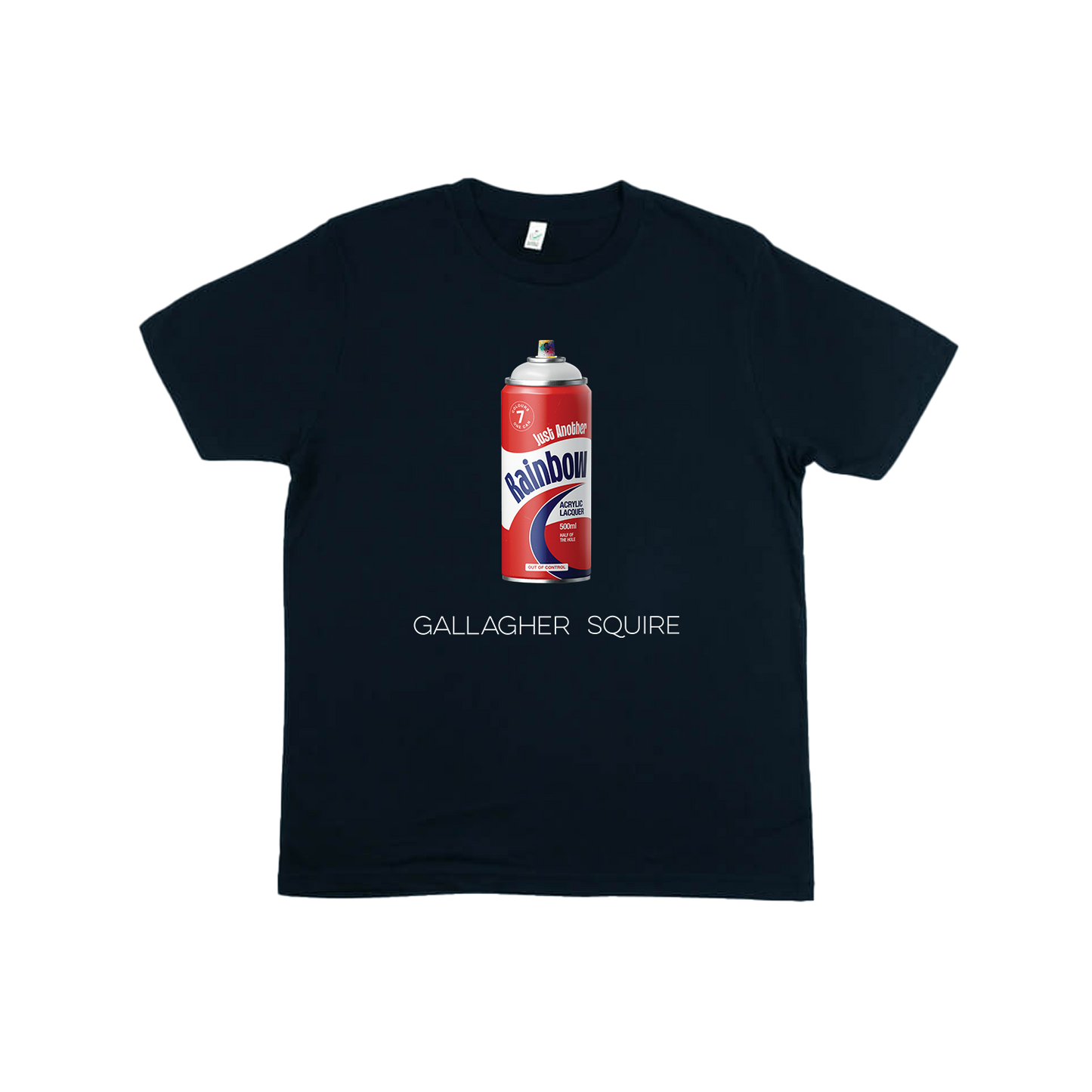 Just Another Rainbow Spray Can Navy T-Shirt