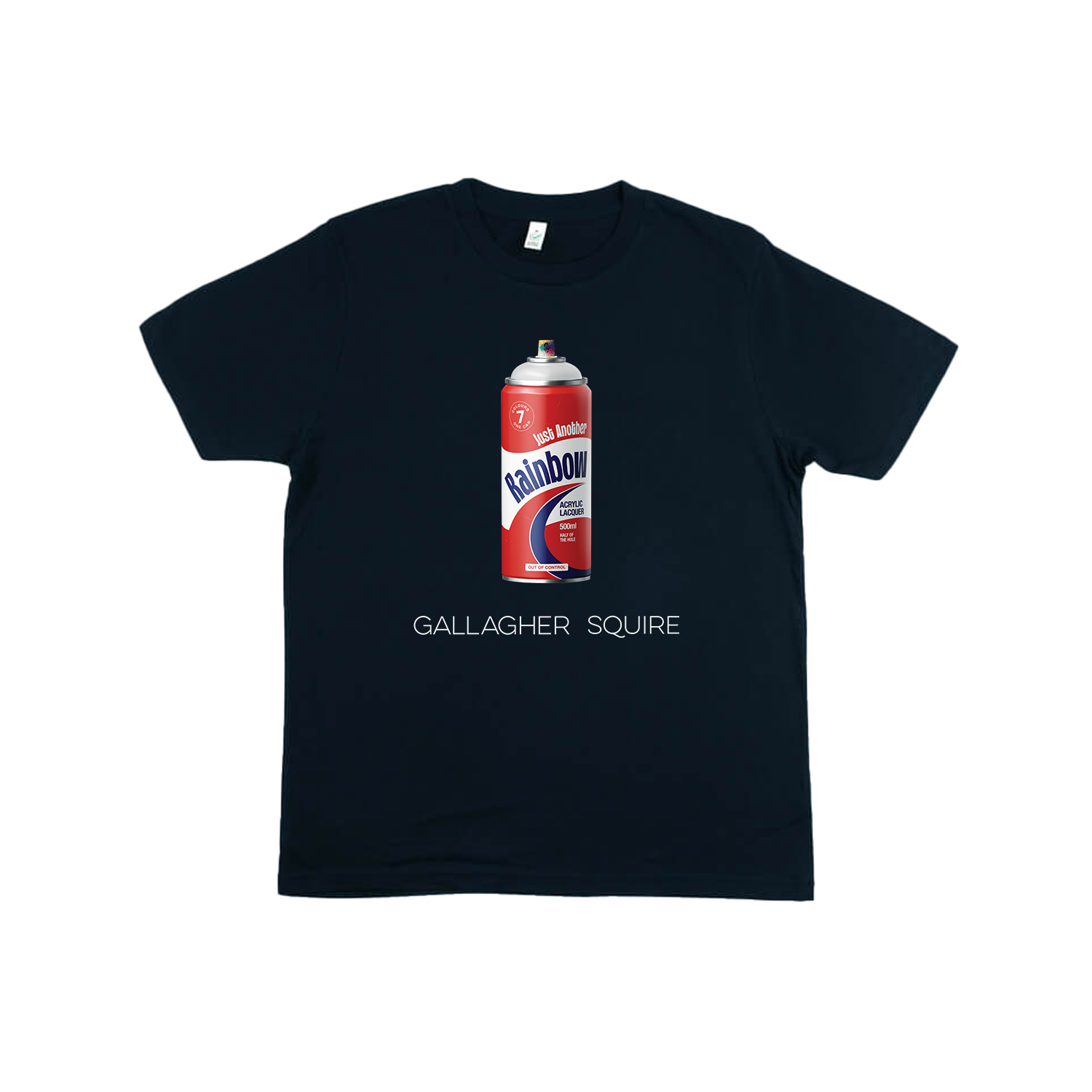 Just Another Rainbow Spray Can Navy T-Shirt