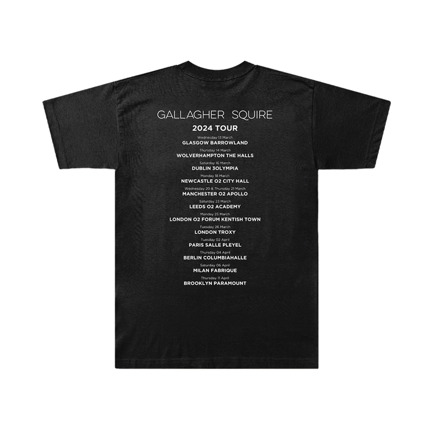 Album Drawing Tour Black T-Shirt