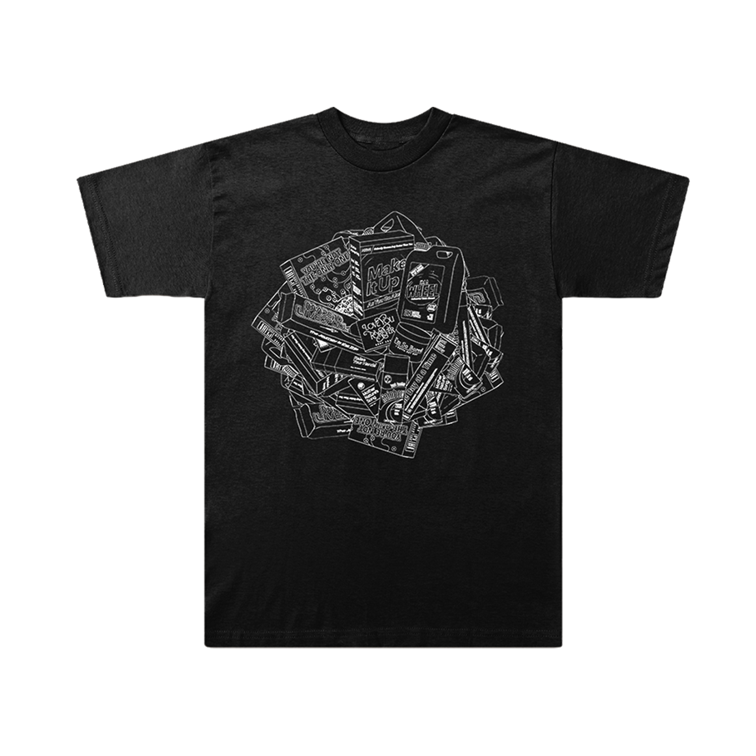 Album Drawing Tour Black T-Shirt
