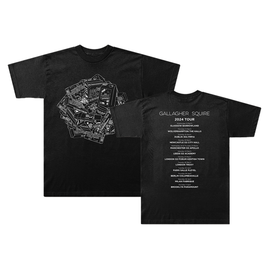 Album Drawing Tour Black T-Shirt