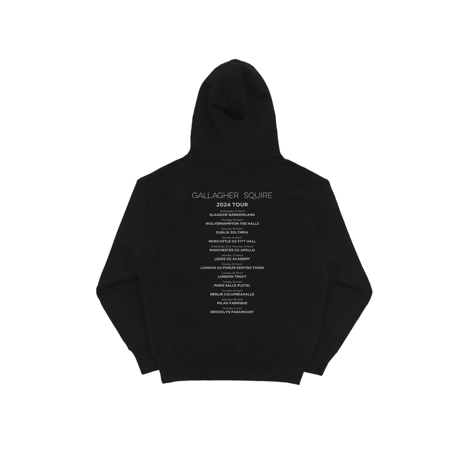 Album Drawing Tour Black Hoodie