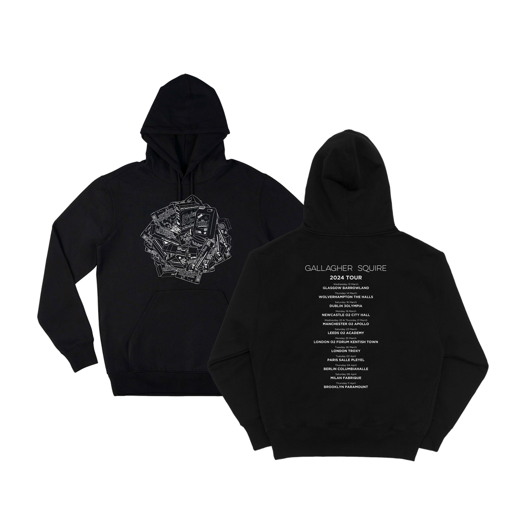 Album Drawing Tour Black Hoodie