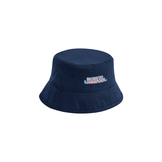Mars To Liverpool Navy Bucket Hat