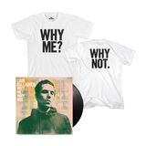 Why Me? Why Not. Vinyl and T-Shirt Bundle