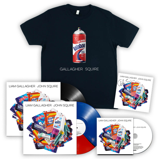 Just Another Rainbow Navy T-Shirt, Choice Of Album + Signed JS Artcard