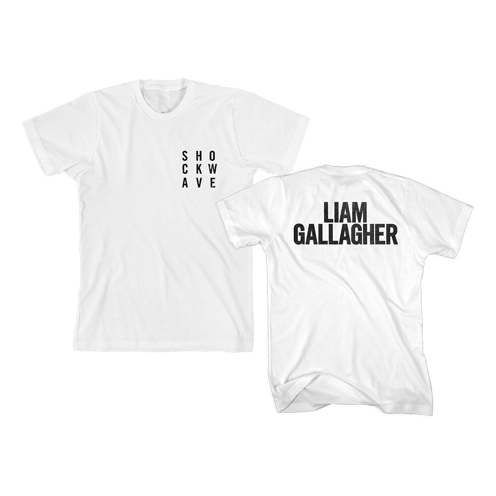 Shockwave White T Shirt Liam Gallagher Official Store