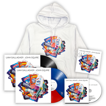 Album Cover White Hoodie, Choice Of Album + Signed JS Artcard