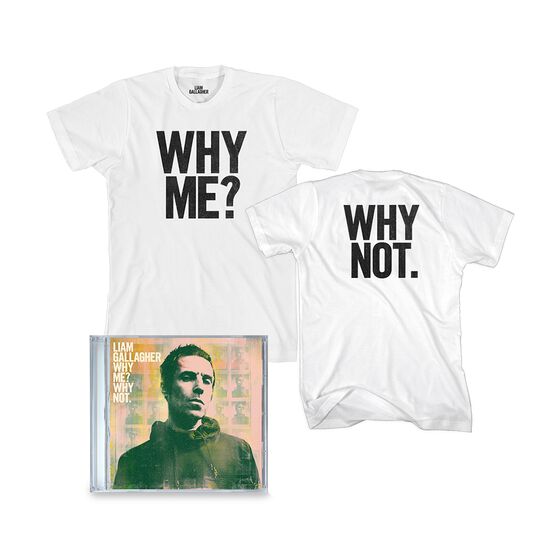 Why Me? Why Not. CD and T-Shirt Bundle