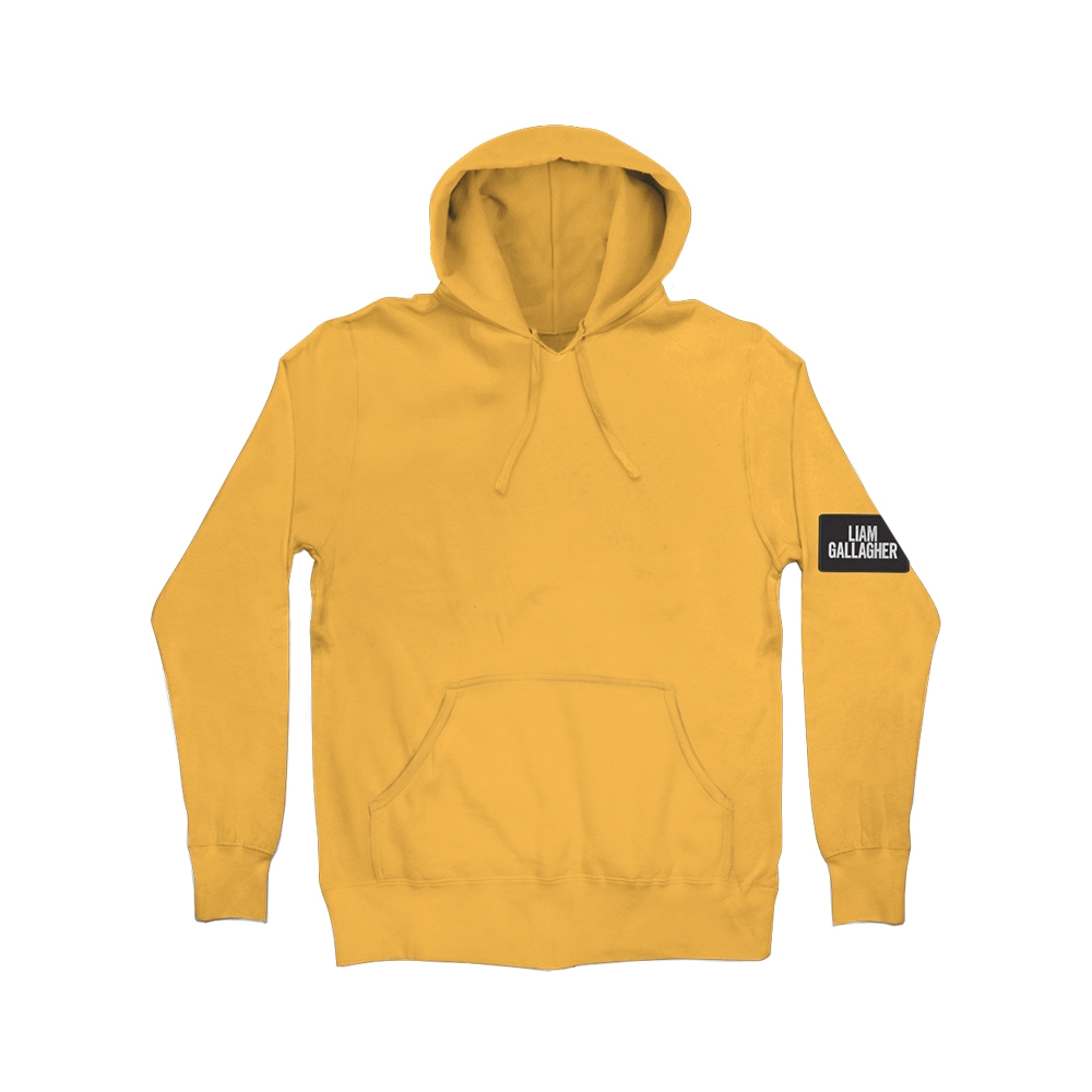 Liam Gallagher Patch Yellow Hoodie | Liam Gallagher Official Store